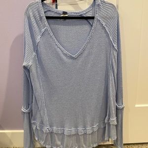 Light blue free people tunic